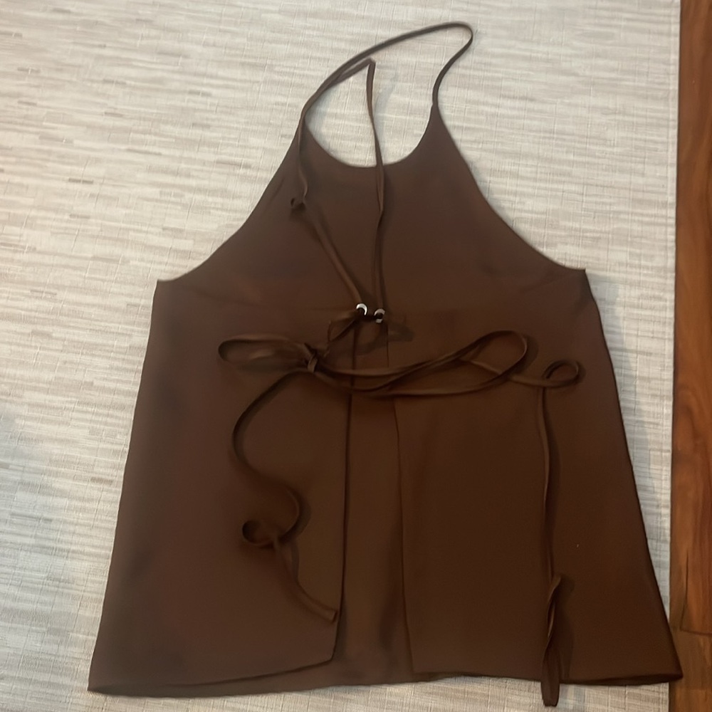 LVIR Brown Halter Top - Picture 3 of 6